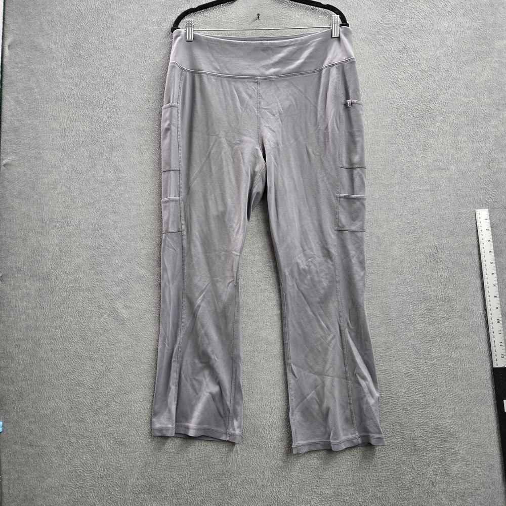 Jaanuu Women Scrub Pants XLP Gray Yoga Bootcut J95141P PO#424